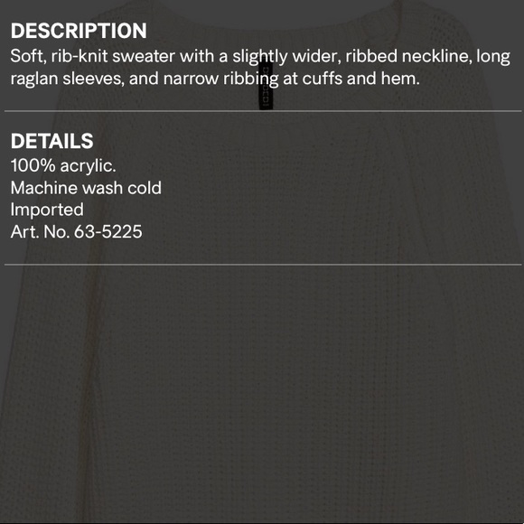 🌱h & m • rib knit sweater - Picture 4 of 4